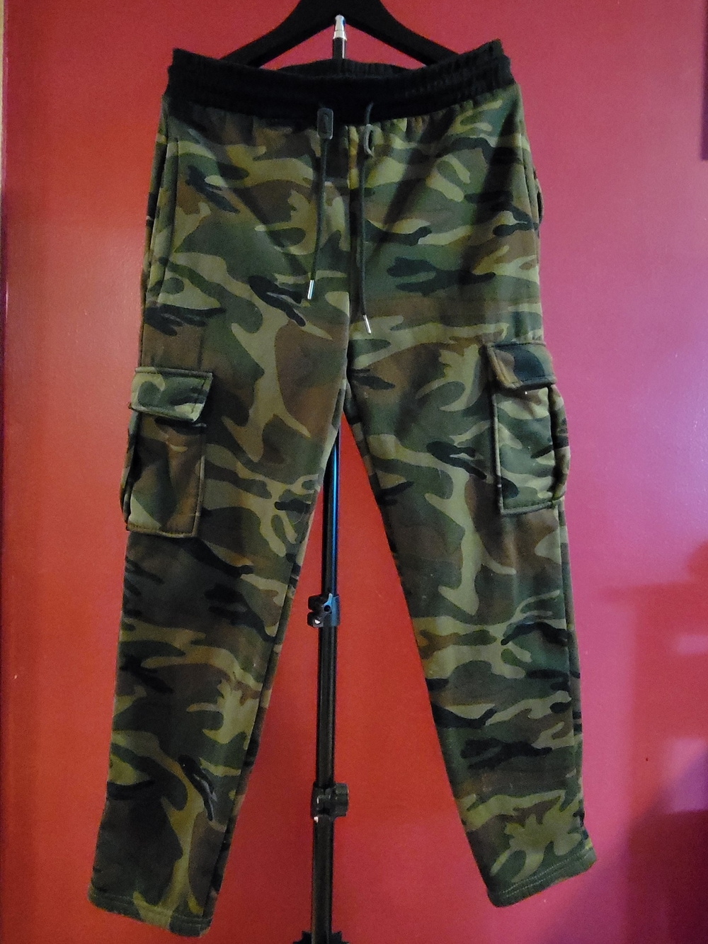 Galaxy Camouflage Cargo Jogger Pants - Green Camo